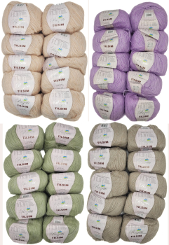 500 Gramm Strickgarn Rozetti Tilsim, mit Mohair-Anteil und Glitzer, Glitter Strickwolle einfarbig, 500g Effektgarn